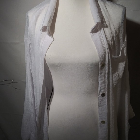 pacific beach XXL swimsuit coverup lounge white - Picture 3 of 8